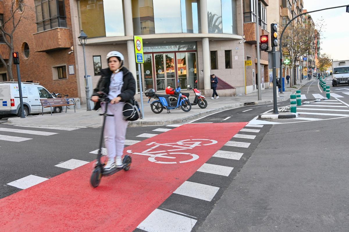 El carril, a la altura del Camí Nou de Picanya