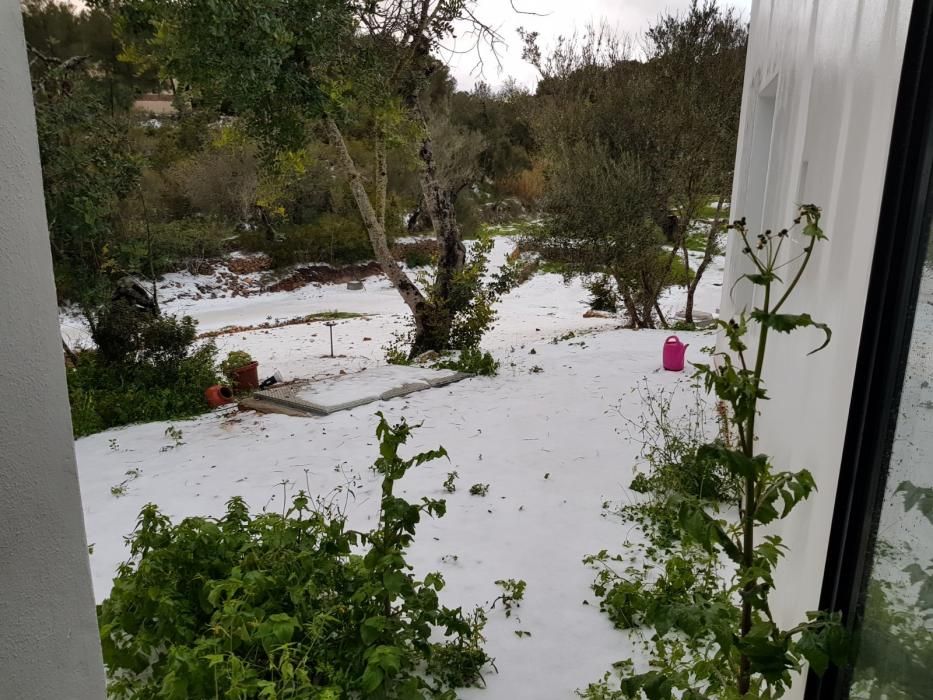 Nieve en Sant Miquel (Ibiza)