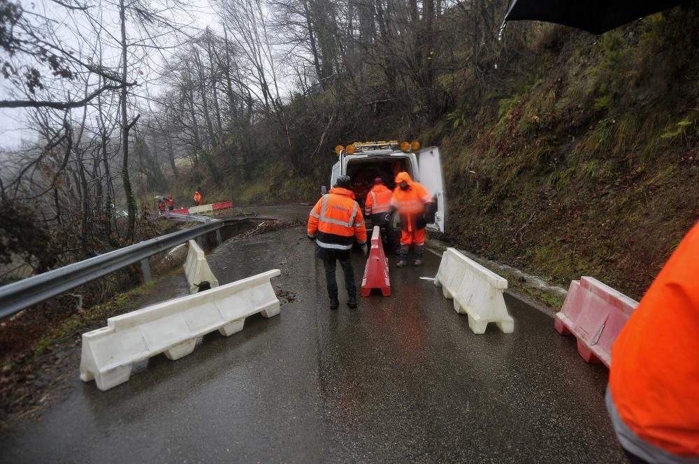 Temporal en Asturias: La zona donde se produjo el accidente mortal en Laviana