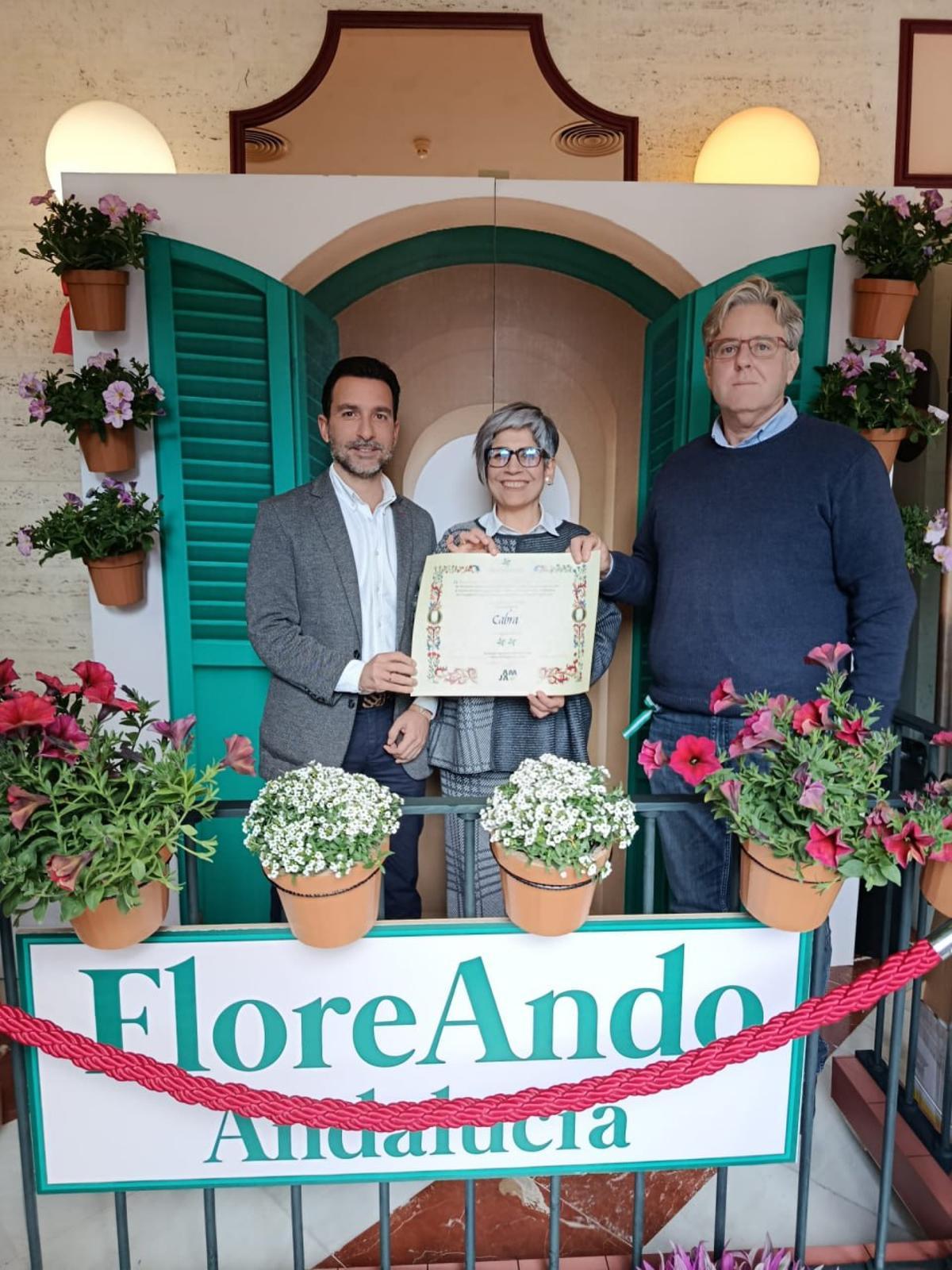 Entrega del premio Andalucía en Flor.