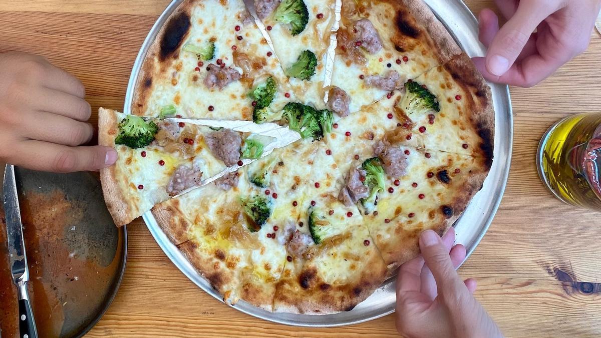 Una de las pizzas de Mattone. Una de las pizzas de Mattone.