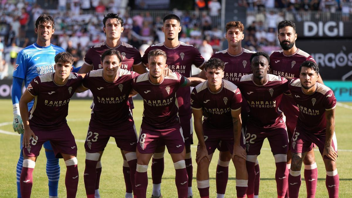 Once inicial del Córdoba CF en su debut ante el Burgos.