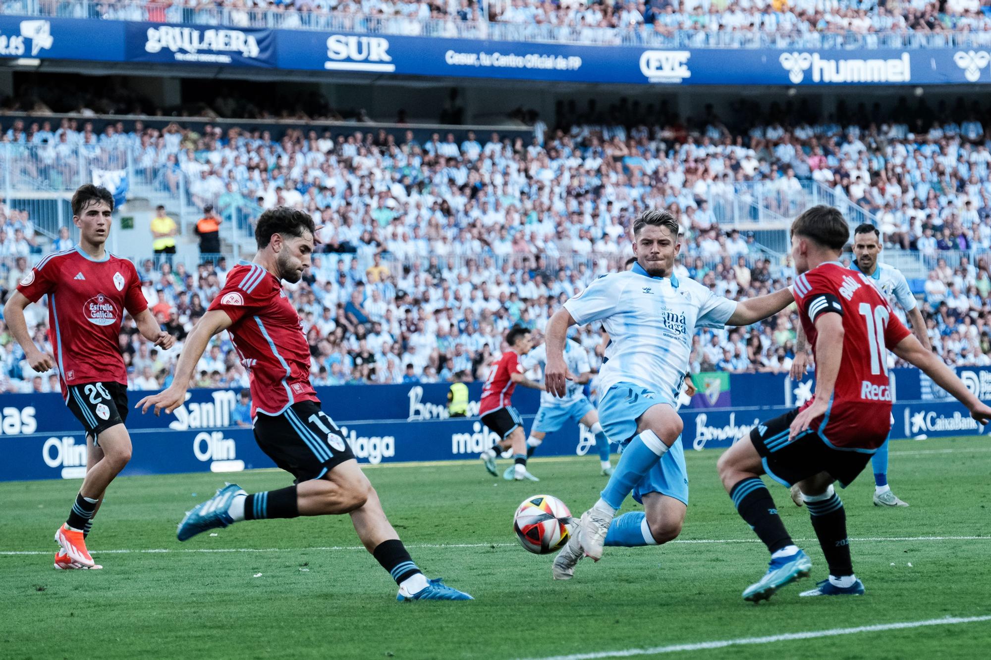 8/6/24, Malaga - La Rosaleda.  RFEF Play Off Ascenso a Segunda Division - Malaga CF vs Celta B.   :    (Fotografía: Gregorio Marrero/La Opinion)