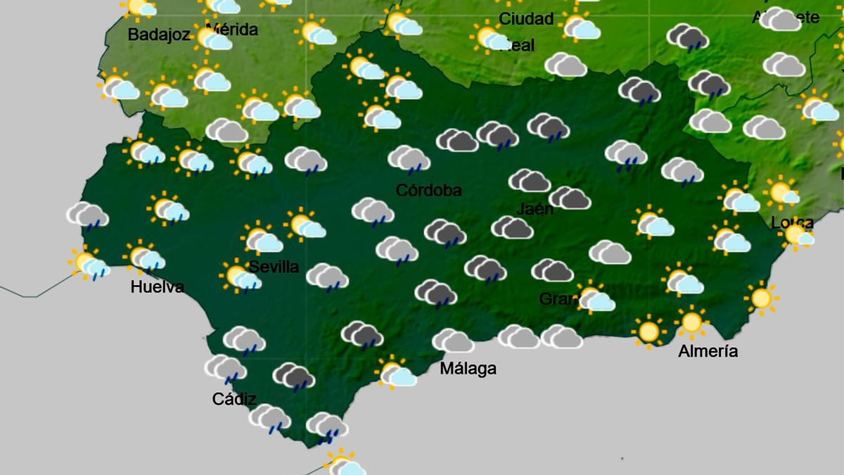 El tiempo el viernes en Andalucía.