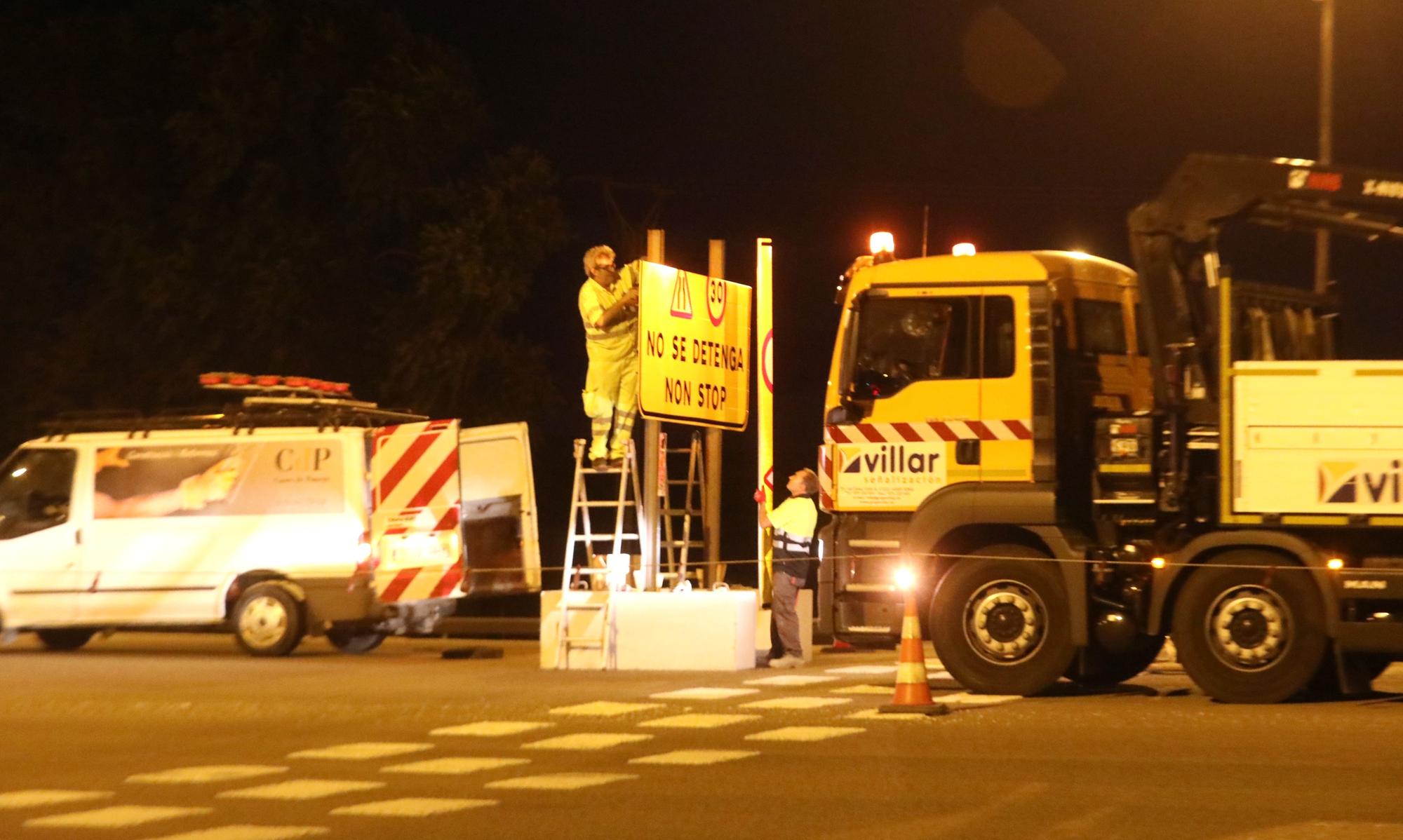 FOTOGALERÍA | La AP-2 entre Zaragoza y el Vendrell ya es gratuita tras levantar las barreras