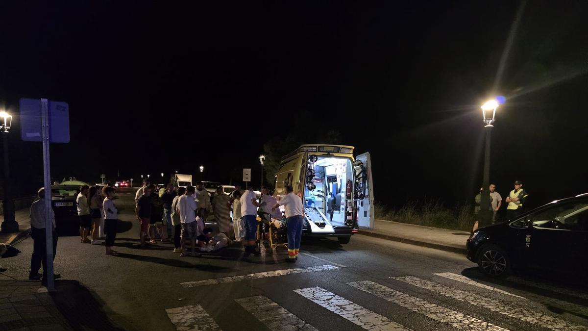 Tres jóvenes heridas al ser arrolladas en Silleda