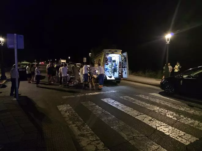 Tres jóvenes heridas al ser arrolladas en A Estrada