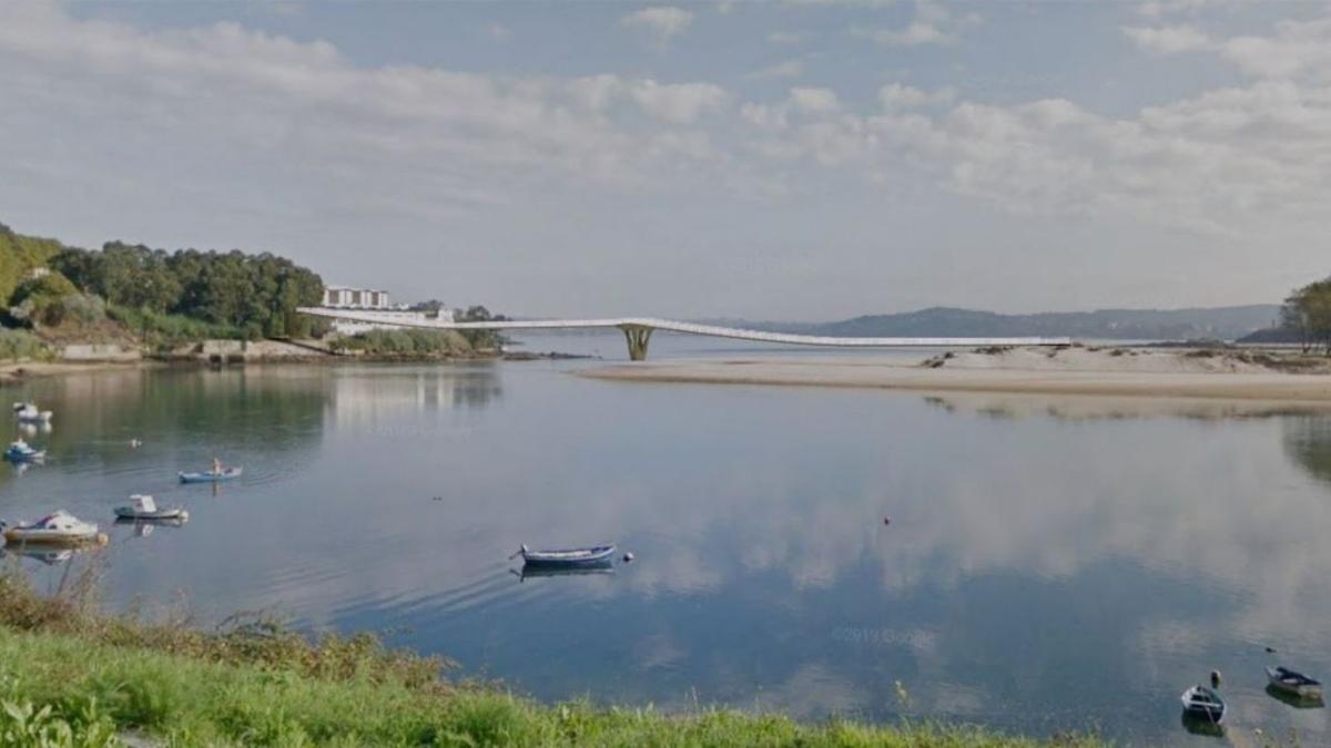 Imagen virtual del proyecto de pasarela entre As Xubias y Santa Cristina planteado por la Xunta.   | // LA OPINIÓN