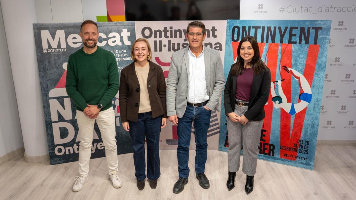 Los regidores Álex Borrell, Natàlia Enguix, Jorge Rodríguez y Àngels Muñoz.