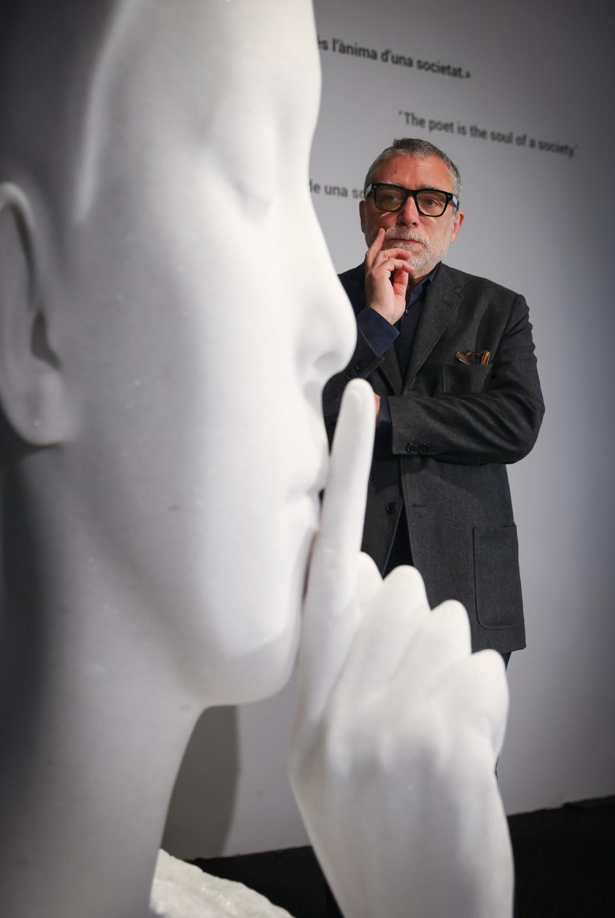 Presentación de la exposición Jaume Plensa. Poesía del silencio, en La Pedrera