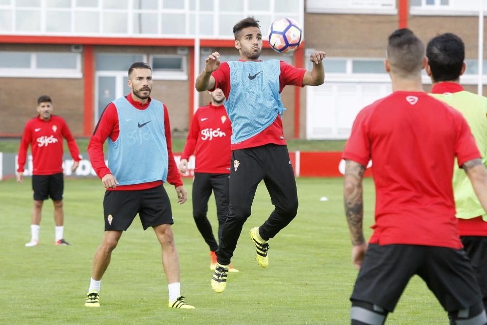 Entrenamiento del Sporting de Gijón