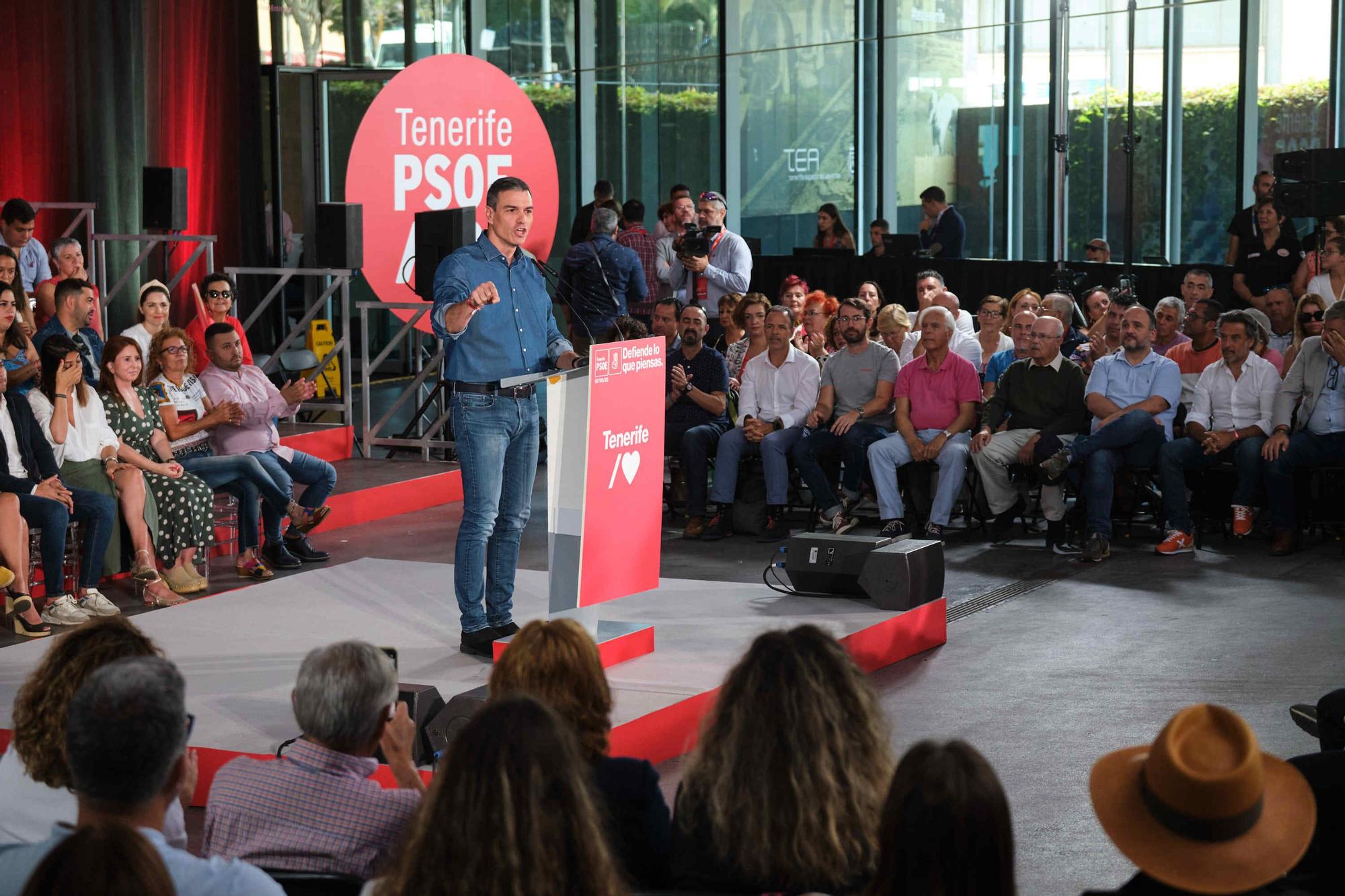 Mitin de Pedro Sánchez en Tenerife