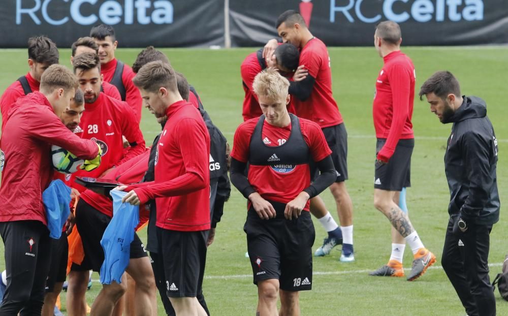 Último entrenamiento del Celta antes de vsitar el Bernabéu // Alba Villar