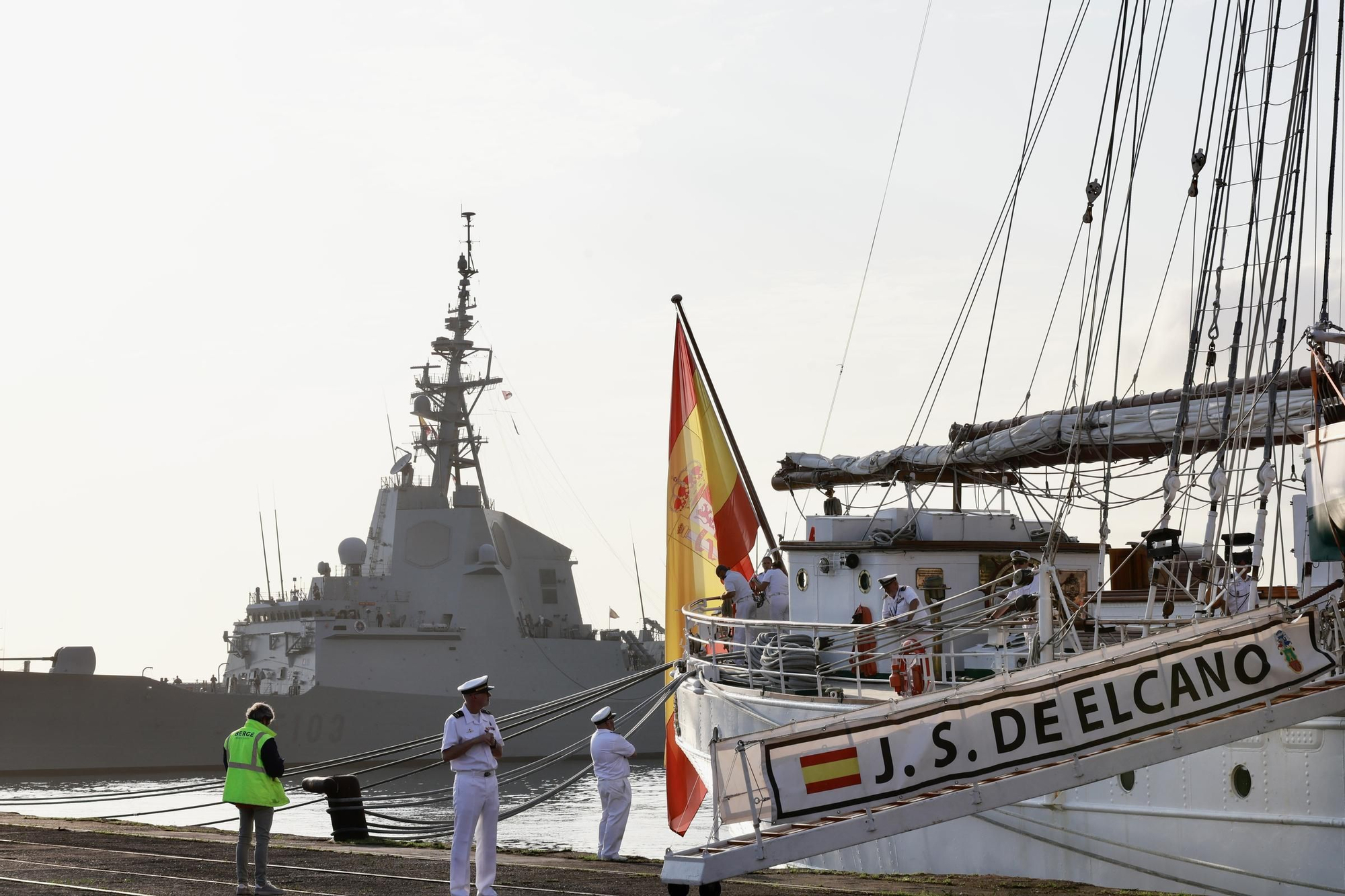 EN IMÁGENES: Así fue la llegada de la Princesa Leonor a Gijón en "Elcano"