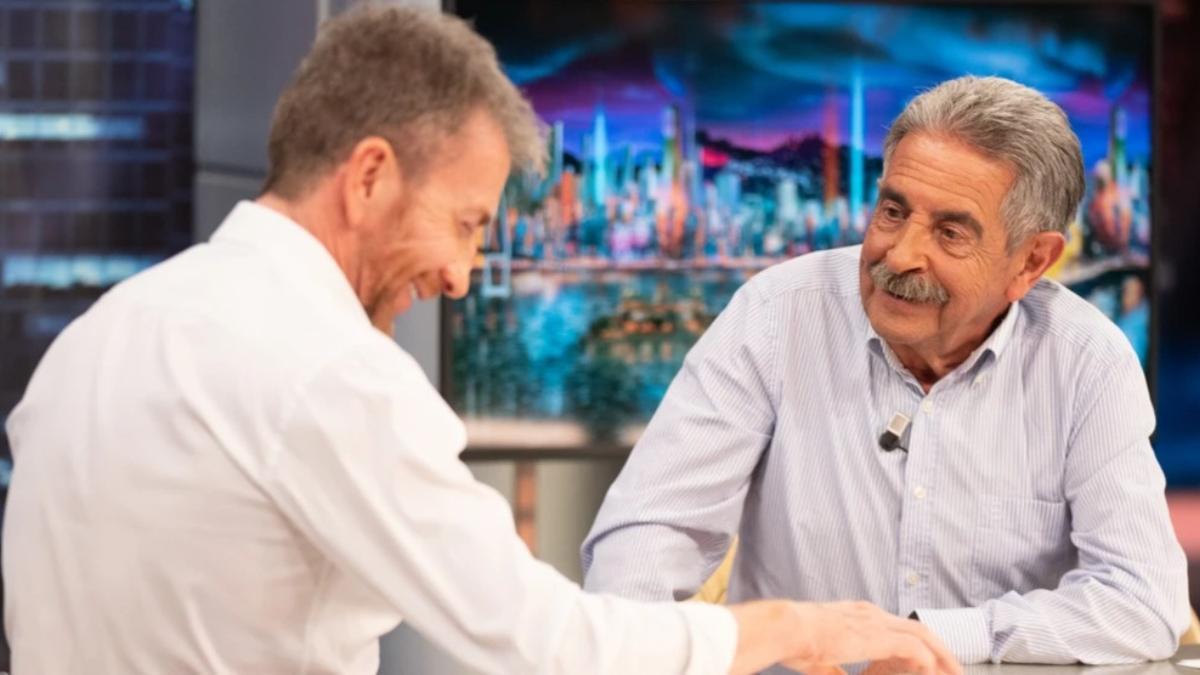 Miguel Ángel Revilla y Pablo Motos en 'El Hormiguero'