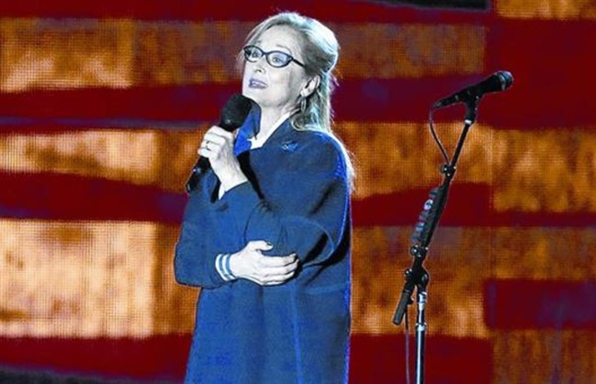 L’actriu Meryl Streep també va intervenir en l’homenatge.
