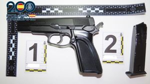Imagen del arma incautada por la Policía Nacional.
