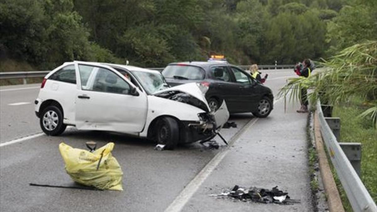 Accidente mortal en Sant Julià de Ramis (Gironès), el pasado 8 de agosto.