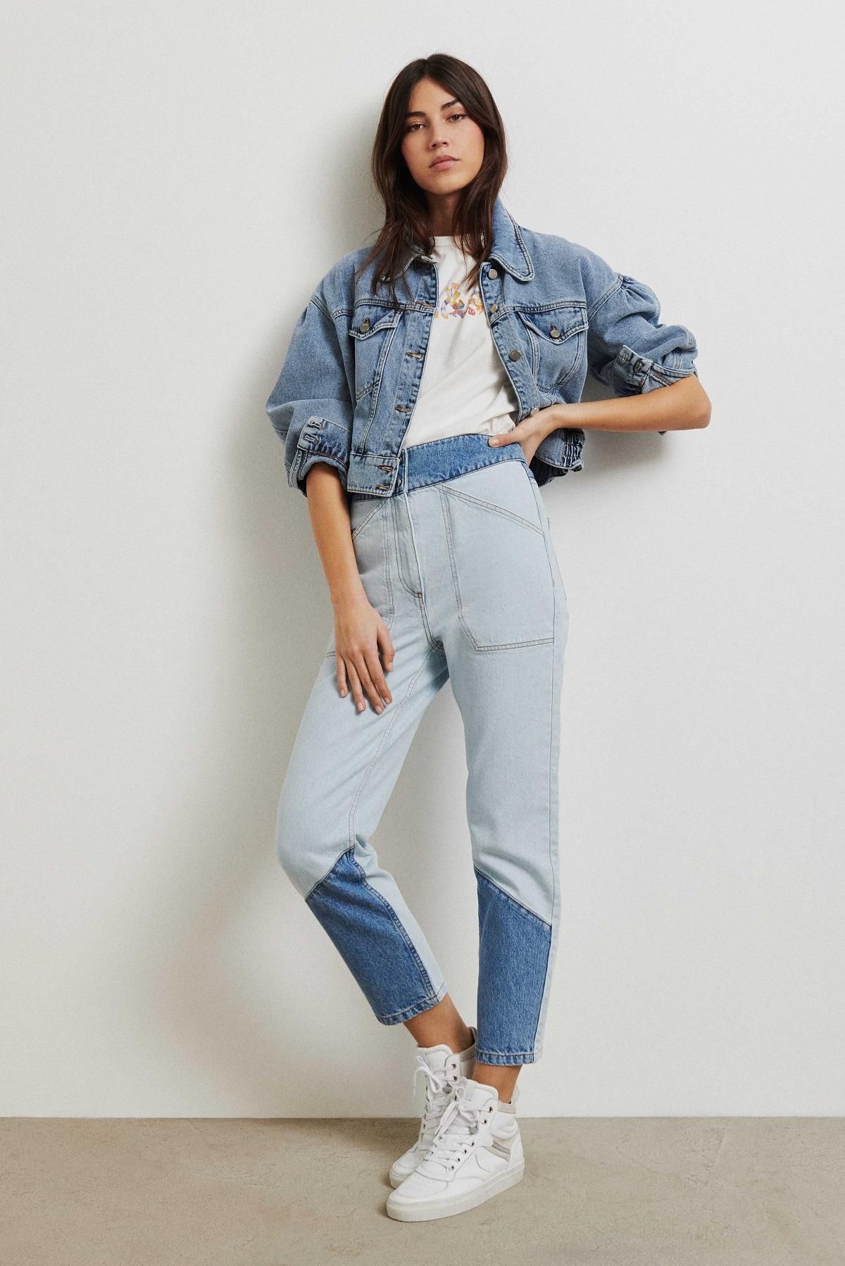 Pantalones vaqueros efecto patchwork, de Ba&sh