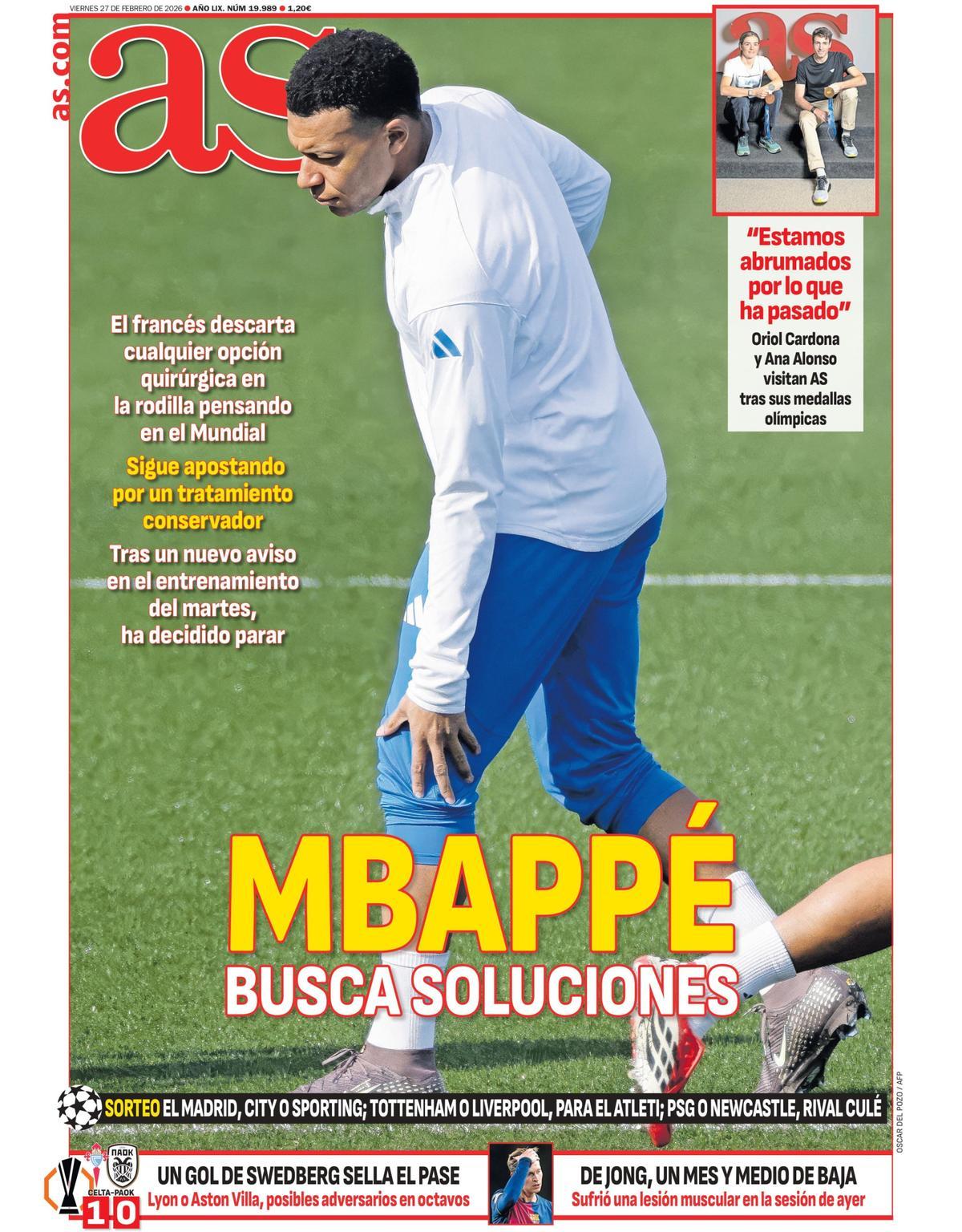 Estas son las portadas de la prensa deportiva de hoy Estas son las portadas de la prensa deportiva de hoy