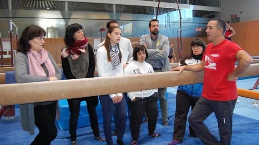 Els participants en la presentació dels Campionats de Catalunya, ahir al matí al Complex Vell Congost