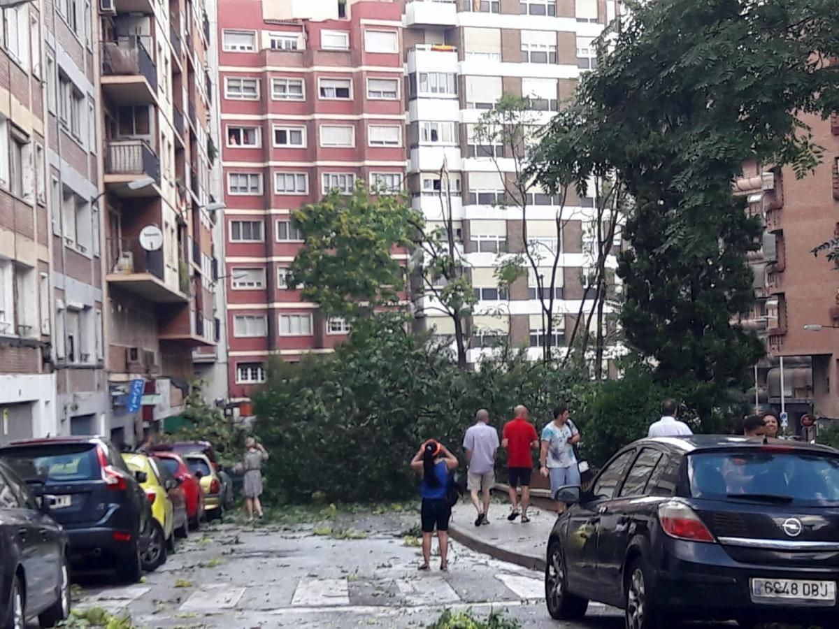 Consecuencias de la tormenta en Zaragoza