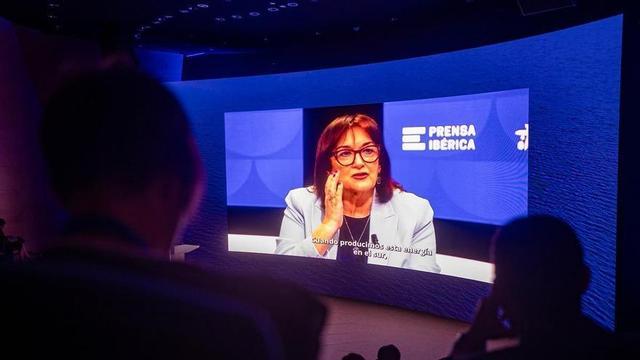 Dubravka Šuica, comissària europea per al Mediterrani, durant la seva intervenció en el III Fòrum del Mediterrani.