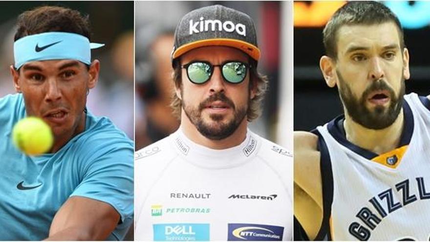 Nadal, Alonso y Marc Gasol, entre los 100 deportistas mejor pagados del mundo