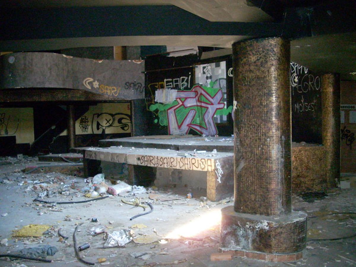 La discoteca Coolor en 2010, víctima del expolio tras su cierre