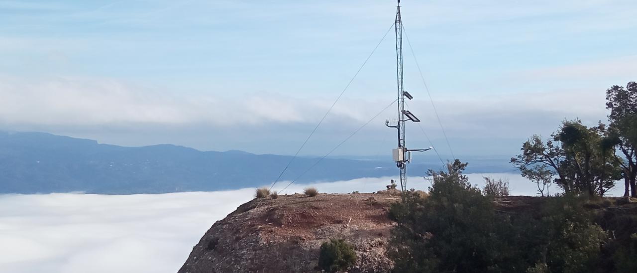 L'estació de Sant Dimes és a 916 metres d'altitud