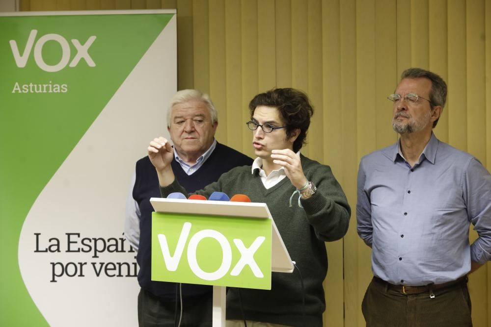 Noche electoral de Vox en Asturias