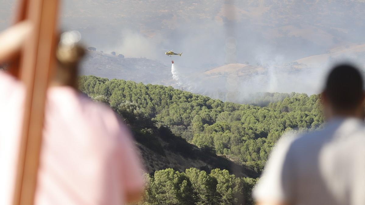 Incendio forestal en Cerro Muriano