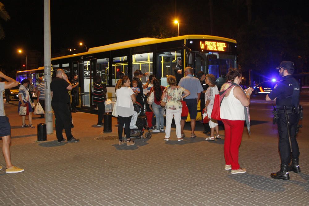 Disparan con perdigones a un autobús de Murcia