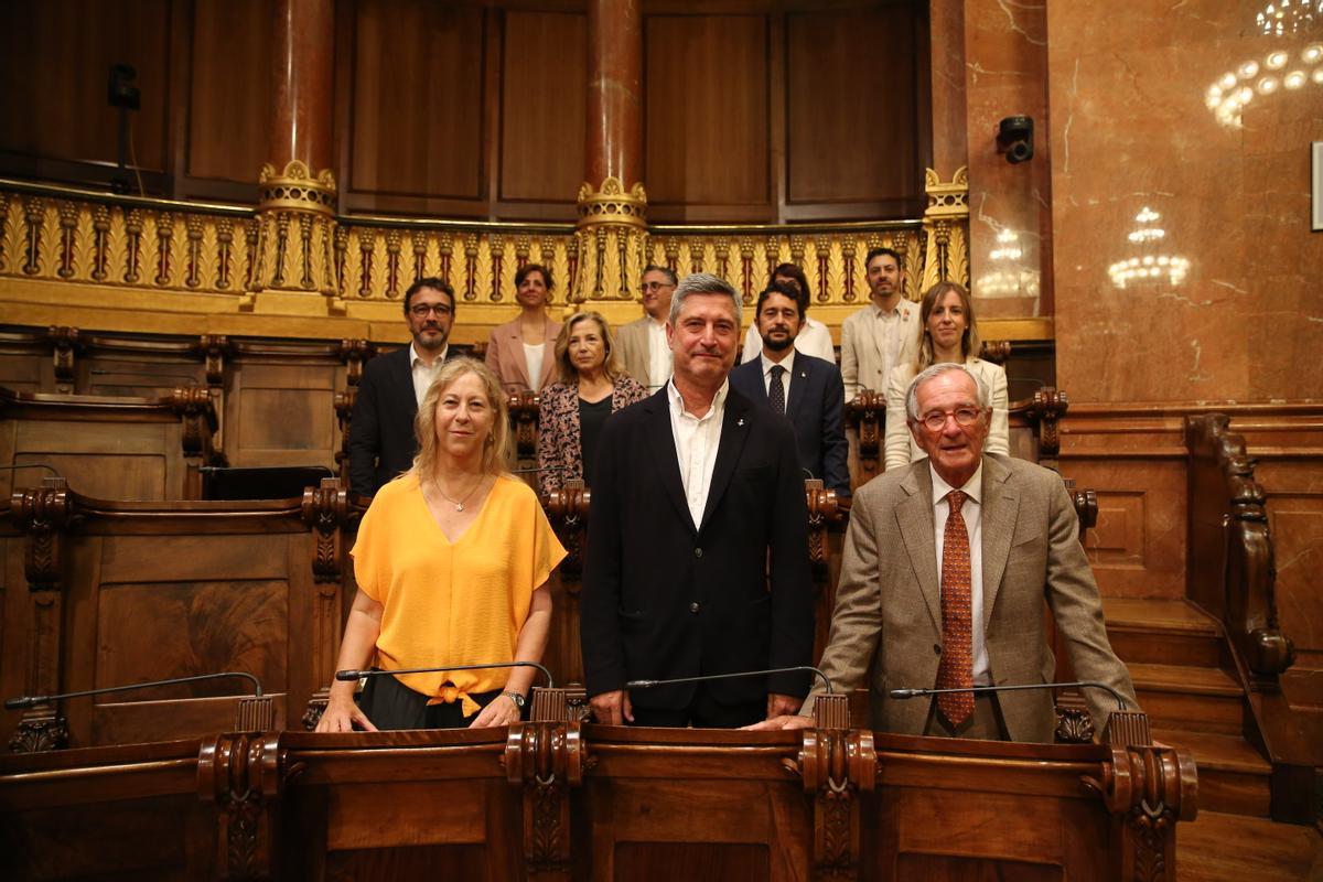 El Ayuntamiento de Barcelona ha celebrado este martes un pleno extraordinario para abrir el mandato del alcalde, Jaume Collboni.