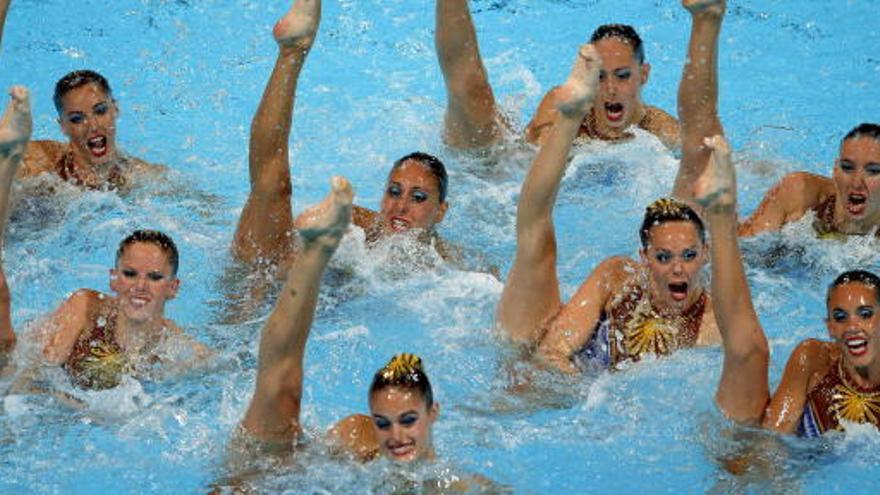 El equipo español de sincronizada.