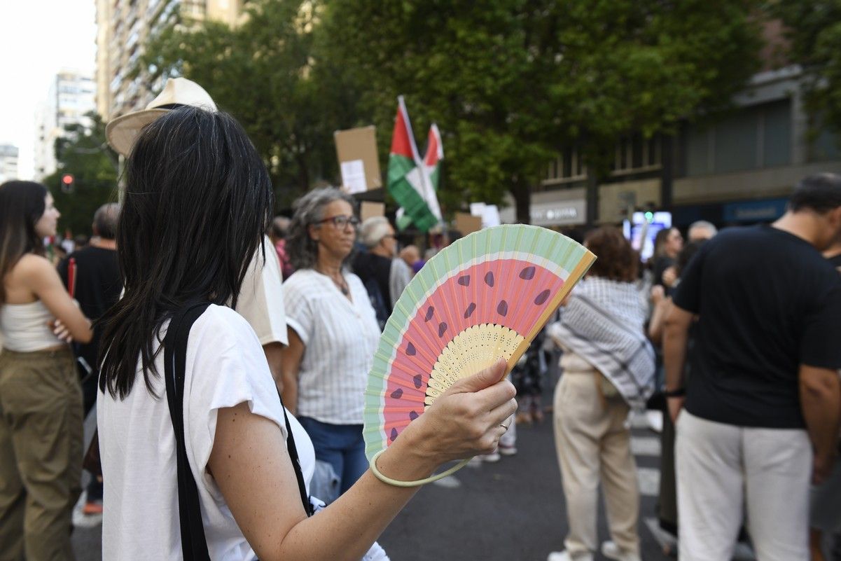 La manifestación de Murcia a favor de Gaza, en imágenes