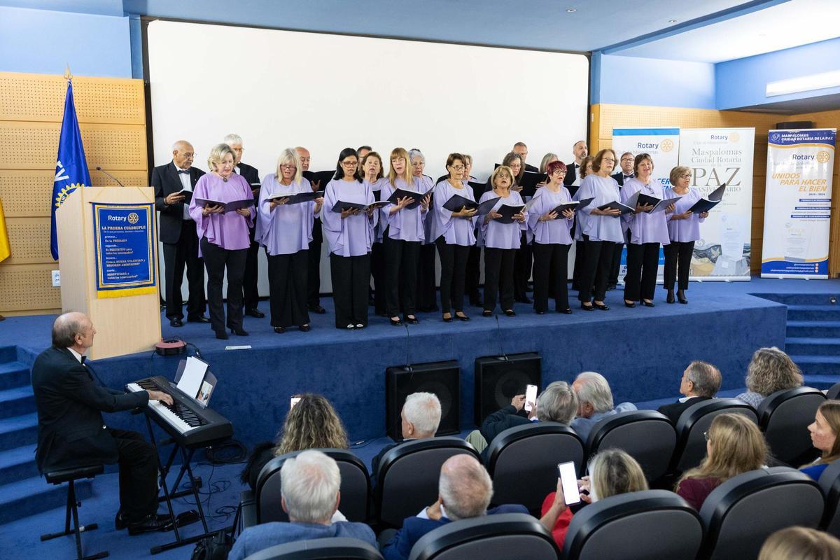 Concierto coral durante el encuentro