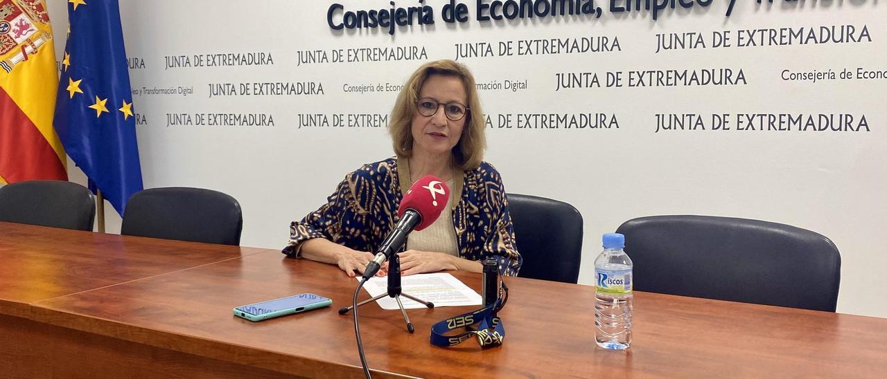 La directora general de Formación para el Empleo, María José Nevado, este viernes.