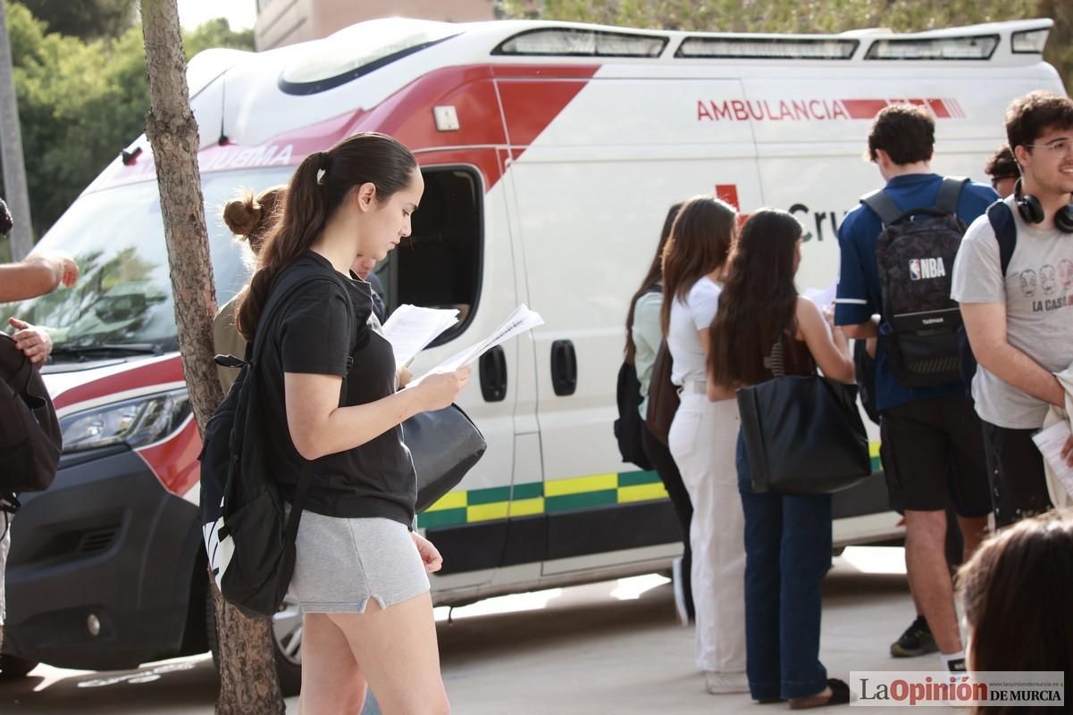 Primera jornada de la PAU en el campus de Espinardo
