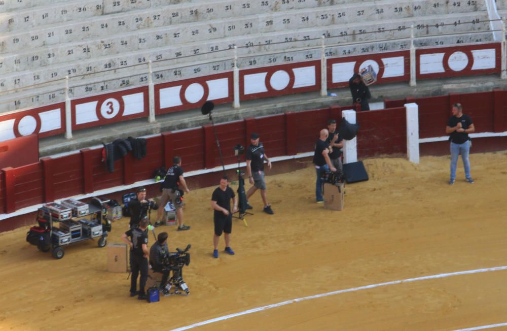 Este martes continúa el rodaje de ''Genius'' en la plaza de toros de La Malagueta
