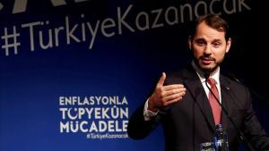 El ministro de Finanzas turco y yerno de Erdogan, Berat Albayrak.