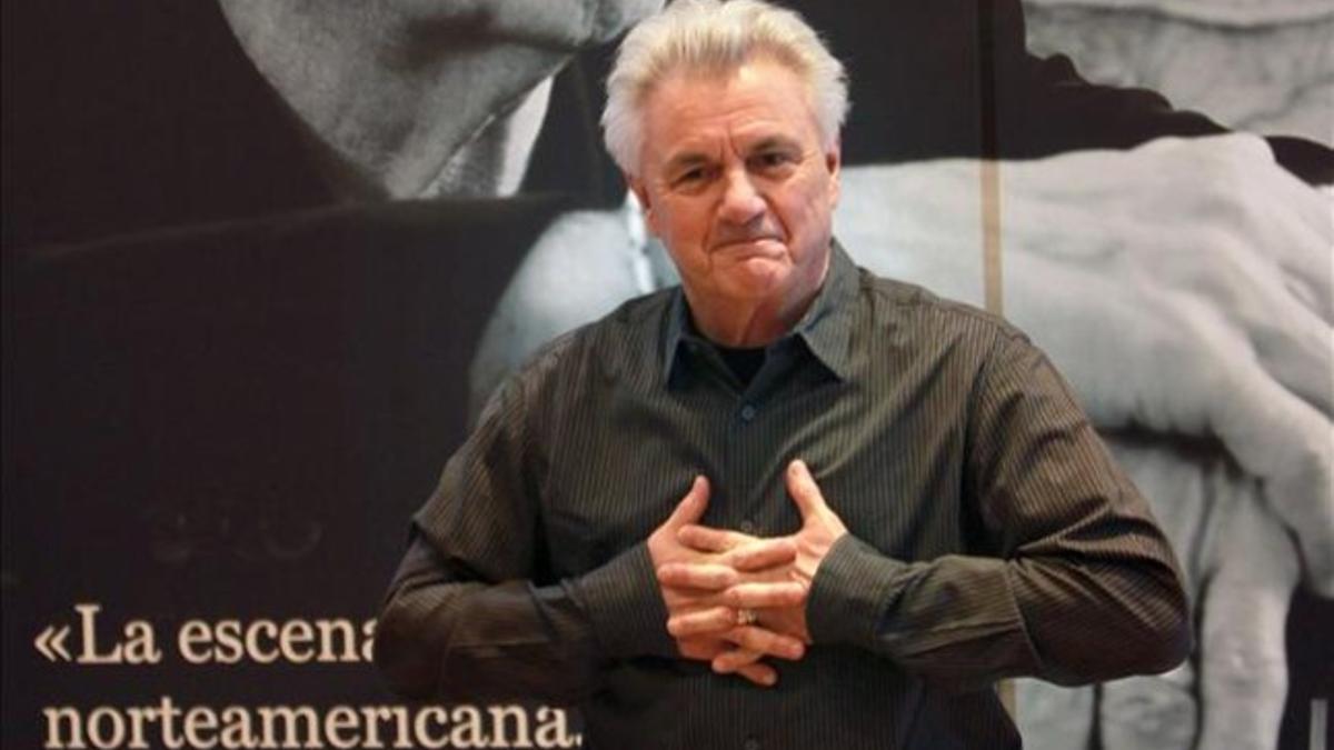 El novelista John Irving, en Barcelona.