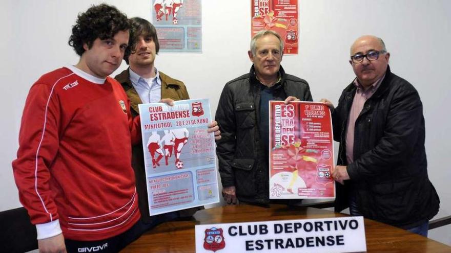 Imagen de la presentación de los torneos de minifútbol organizados por el Estradense. // Bernabé/Javier Lalín