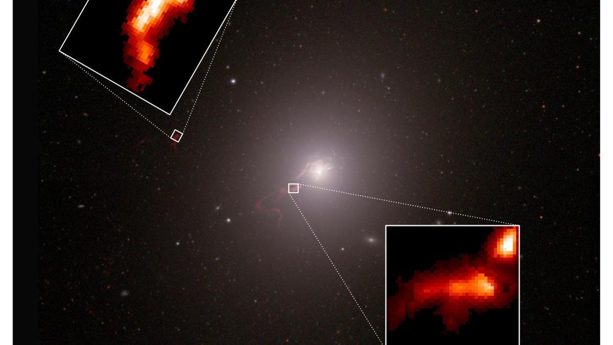 Un equipo científico internacional ha capturado la imagen más detallada y completa hasta la fecha de los misteriosos filamentos que rodean la gigantesca galaxia M87.