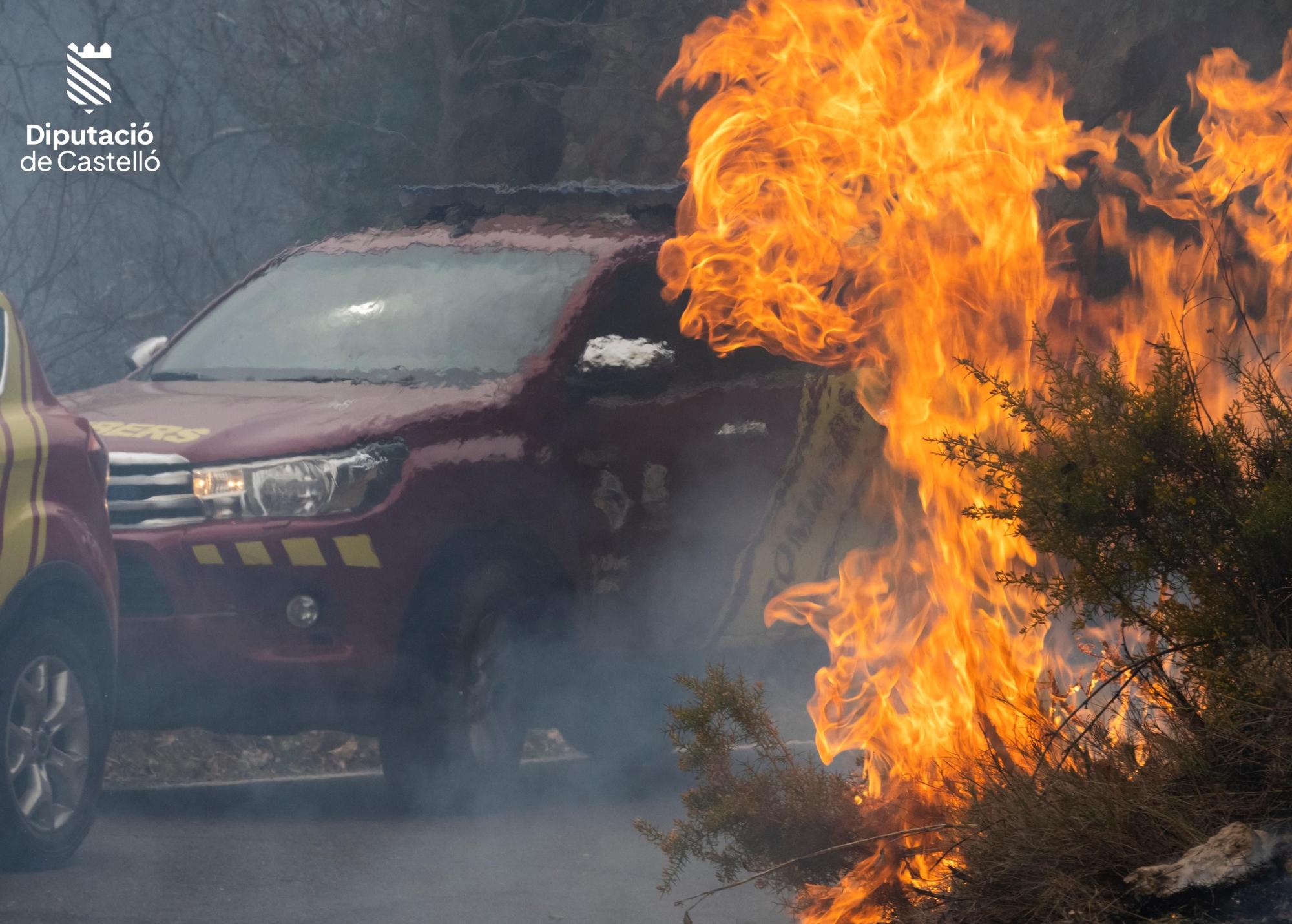 Imágenes actualizadas del incendio del Alto Mijares