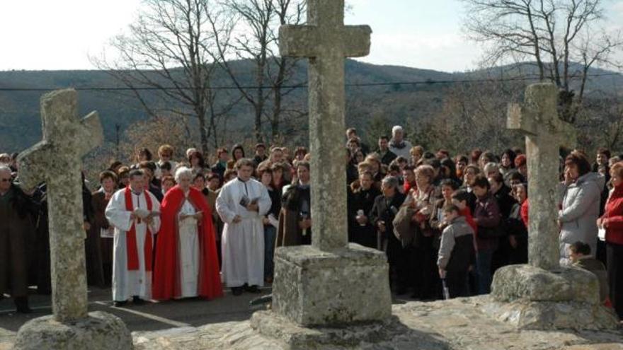 Imagen del Calvario durante la celebración del Viernes Santo.