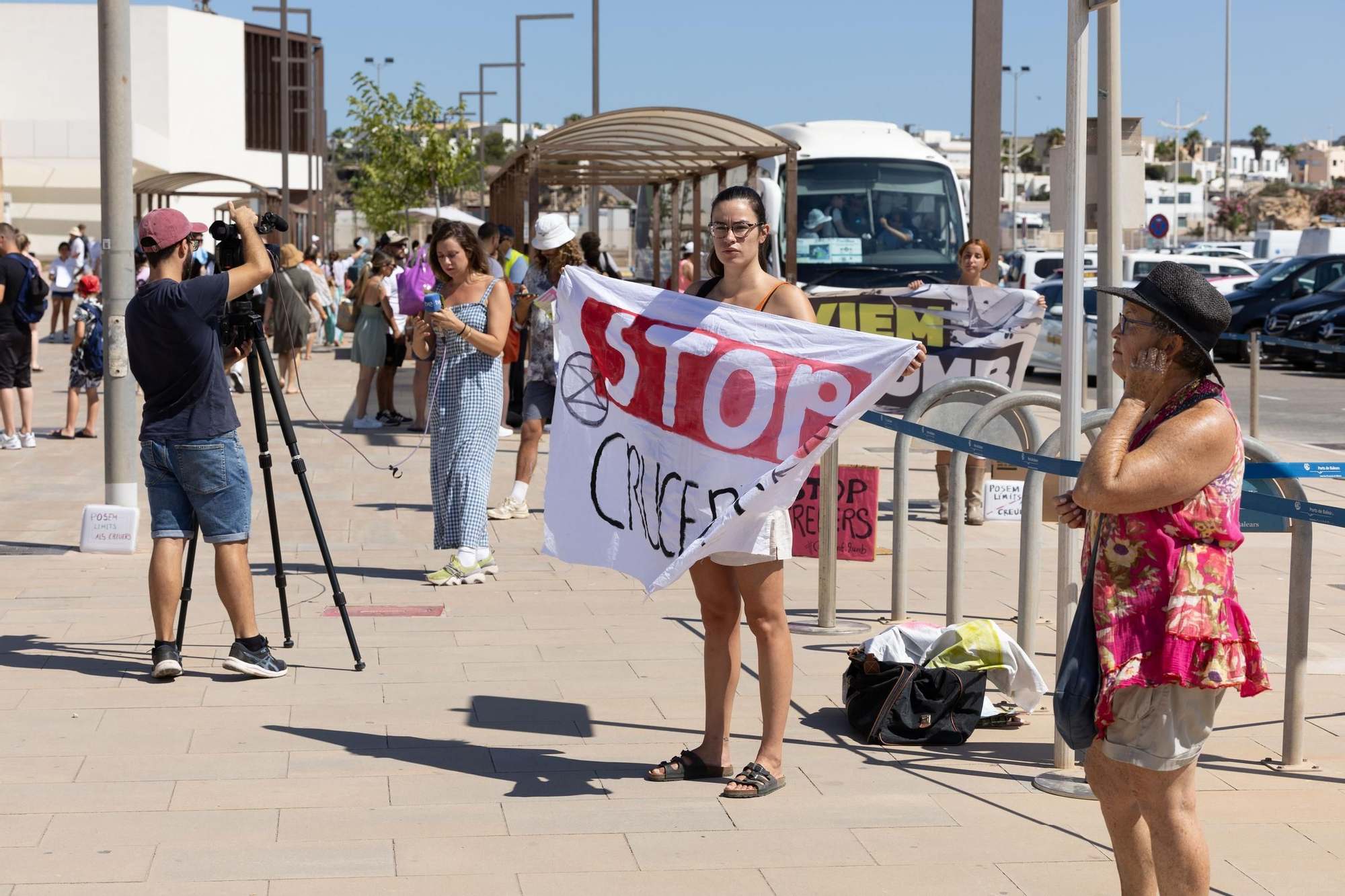 Galería: Portesta contra  los cruceros en Ibiza