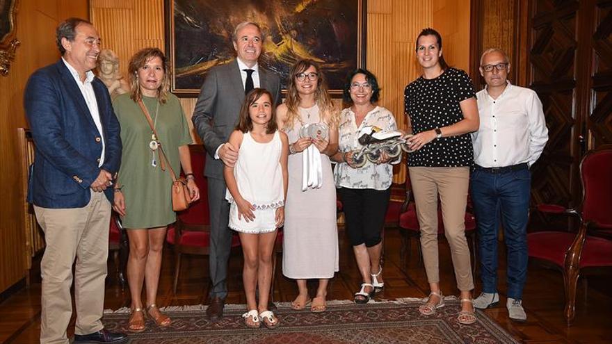 Zaragoza celebra las cinco medallas de Langa
