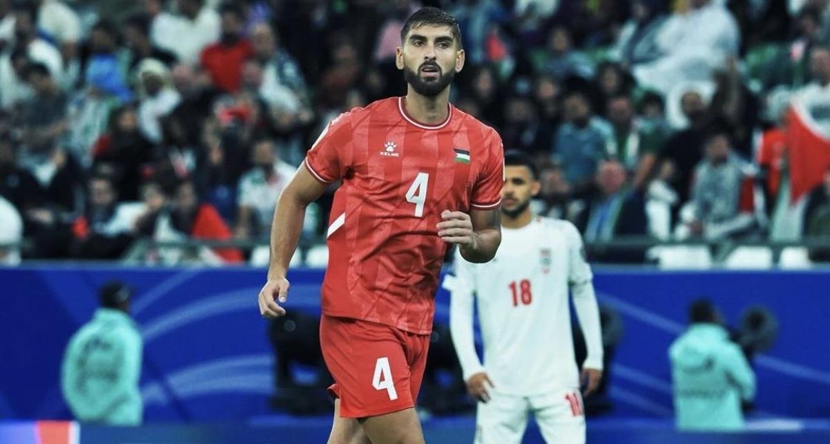Yaser Hamed, futbolista de la selección de Palestina.