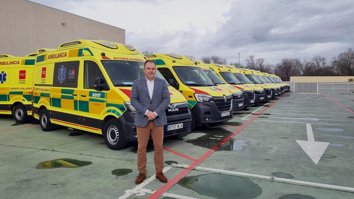 Carlos Paniceres, en la sede de Sanir en Getafe